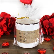 Свеча ароматическая Экзотика миндаль в гипсовом стакане с крышкой - фото 71333