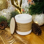 Свеча ароматическая Экзотика миндаль в гипсовом стакане с крышкой - фото 71334