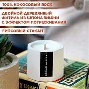 Свеча ароматическая кокосовый пломбир (гипс) 50 мл - фото 71400