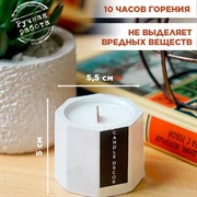 Свеча ароматическая кокосовый пломбир (гипс) 50 мл - фото 71401