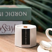 Свеча ароматическая кокосовый пломбир (гипс) 50 мл - фото 71403