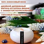 Свеча ароматическая кокосовый пломбир (гипс), 30мл - фото 71415