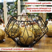 Ваза для фруктов раскладная металлическая макс. диаметр 31см - фото 71445