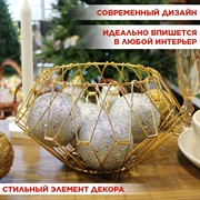 Фруктовница складная золотая металлическая макс. диаметр 31см - фото 71449 Фруктовница складная золотая металлическая макс. диаметр 31см - фото 71449