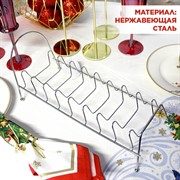 Подставка для тарелок металлическая на кухню 34х14,5х14см - фото 71463 Подставка для тарелок металлическая на кухню 34х14,5х14см - фото 71463