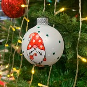 Шар ёлочный Весёлый гном 2 6,5см - фото 71482