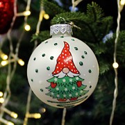 Шар ёлочный Весёлый гном 3 6,5см - фото 71485