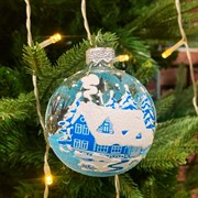 Шар ёлочный Зимний новый 1 6,5см - фото 71487