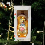 Игрушка ёлочная Белочка со звёздочкой 12см - фото 71538