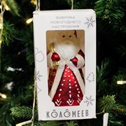 Игрушка ёлочная Дед Мороз большой 14см - фото 71545