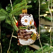 Игрушка ёлочная Совушка с гармошкой 11см - фото 71575