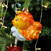 Игрушка ёлочная Сказочная рыбка 11см - фото 71584