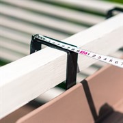 Кронштейны для балконного ящика регулируемые 2шт металл чёрный 203-019B - фото 71593