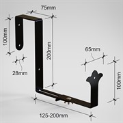 Кронштейны для балконных ящиков 2шт металл 203-022B - фото 71599