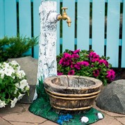 Умывальник садовый Берёзка с кадкой стеклопластик высота 70см U09040 - фото 71620 Умывальник садовый Берёзка с кадкой стеклопластик высота 70см U09040 - фото 71620