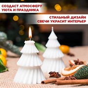 Свеча Ёлка 8см парафин - фото 71657