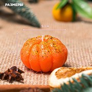 Свеча Мандарин очищенный 5см парафин - фото 71660