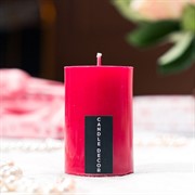 Свеча Столбик 5х7см парафин красная - фото 71705