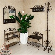 Банкетка с полкой для обуви и мягким сиденьем 302-41 - фото 7170