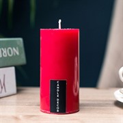 Свеча Столбик 5х10см парафин красная - фото 71710