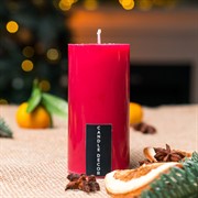 Свеча Столбик 5х10см парафин красная - фото 71711