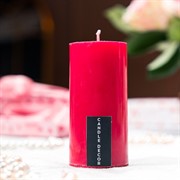 Свеча Столбик 5х10см парафин красная - фото 71712