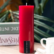 Свеча Столбик 5х14см парафин красная - фото 71717