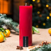 Свеча Столбик 5х14см парафин красная - фото 71718