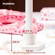 Подсвечник для свечи шестигранник гипс - фото 71755