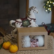 Подарочный набор из 2-х декоративных новогодних свечей - фото 71952