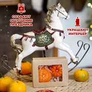 Подарочный набор из 2-х декоративных свечей Мандаринки - фото 71956