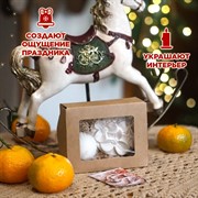 Подарочный набор свеча "Шарик" и аромасаше - фото 71962