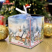 Новогодний подарочный набор для женщин, ароматическая свеча, салфетница и аромасаше - фото 72014