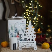 Подарочный набор подсвечник со свечой и аромасаше - фото 72021