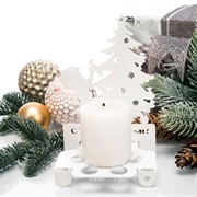 Подарочный набор подсвечник со свечой и аромасаше - фото 72022