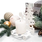 Подарочный набор подсвечник со свечой и аромасаше - фото 72023