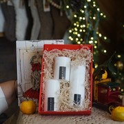 Подарочный набор из 3-х декоративных свечей - фото 72029