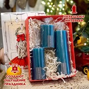 Подарочный набор из 3-х декоративных свечей "Столбик" - фото 72037
