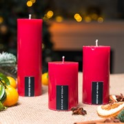 Новогодний подарочный набор из 3-х декоративных свечей - фото 72043
