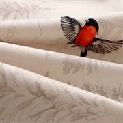 Скатерть Этель Снегири на ветках 149х220см 100% хлопок саржа 190 г/м2 - фото 72077