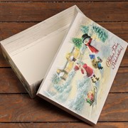 Коробка складная С Новым годом и Рождеством 30х20х9см - фото 72087