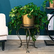 Подставка напольная Классика на 1 цветок кованая высота 43см 10-111 - фото 72101