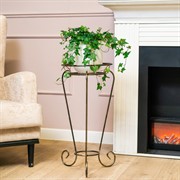 Подставка напольная Классика на 1 цветок кованая высота 62см 10-201 - фото 72102