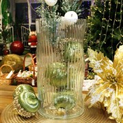 Ваза стеклянная Соул-1 текстурная - фото 72111