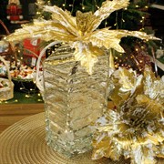 Ваза стеклянная Гафт-2 квадратная с косым резом - фото 72118