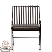 Кресло кованое с мягким сиденьем садовое 303-29 - фото 7212