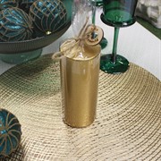 Свеча Цилиндр 6 15см золото - фото 72130