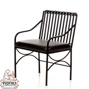 Кресло кованое с мягким сиденьем садовое 303-29 - фото 7213