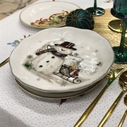 Тарелка закусочная Agness С Новым Годом! 23х3,3см фарфор - фото 72158