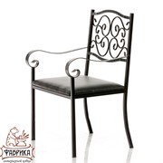 Кресло кованое черное ажурное 303-32 - фото 7217 Кресло кованое черное ажурное 303-32 - фото 7217
